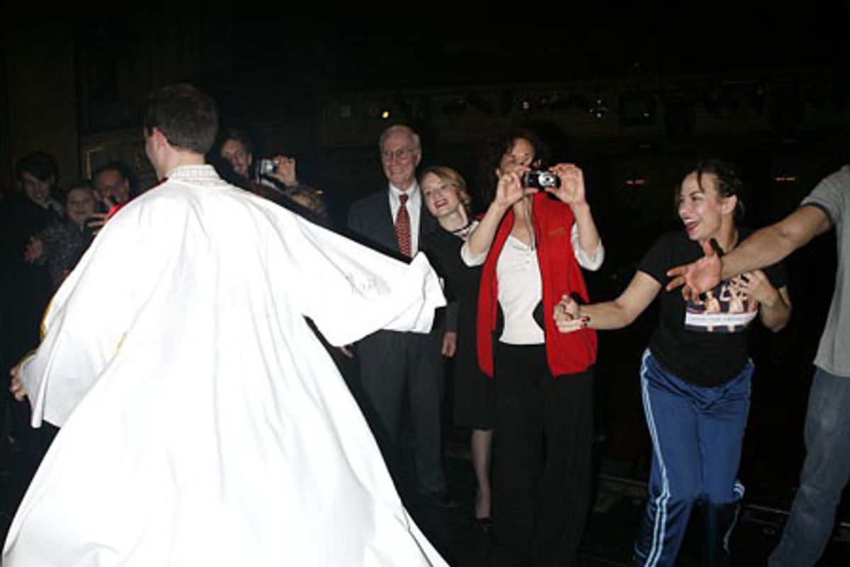 David Eggers with Karen Ziemba and cast at 