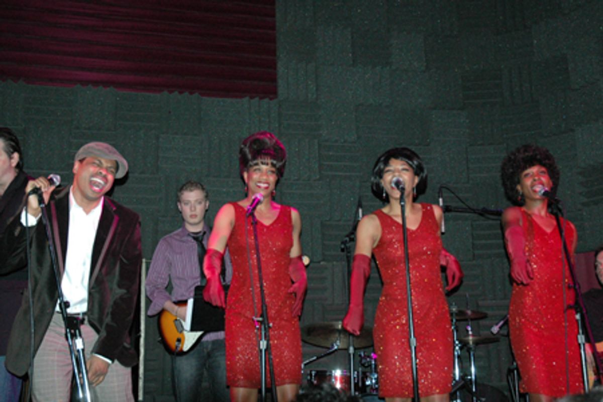 Chester Gregory and Judine Somerville, Nicole Powell and LaTrisa A. Coleman sing 'Fake Your Way to the Top' at 