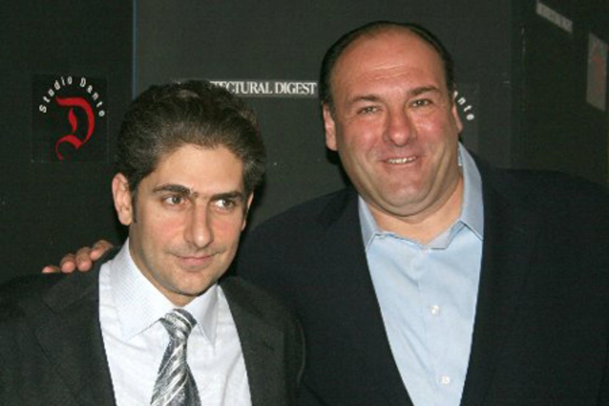 Michael Imperioli and James Gandolfini at 