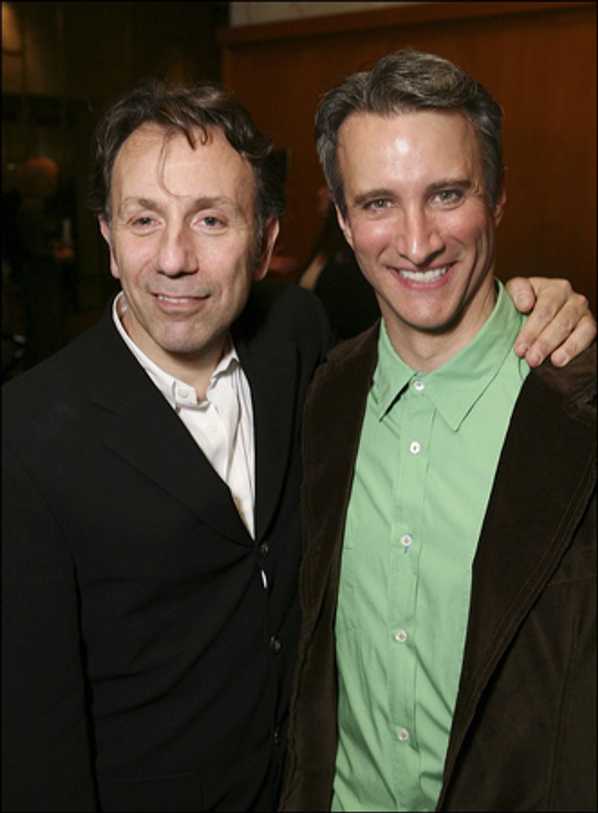 Director Leonard Foglia and Bronson Pinchot at 