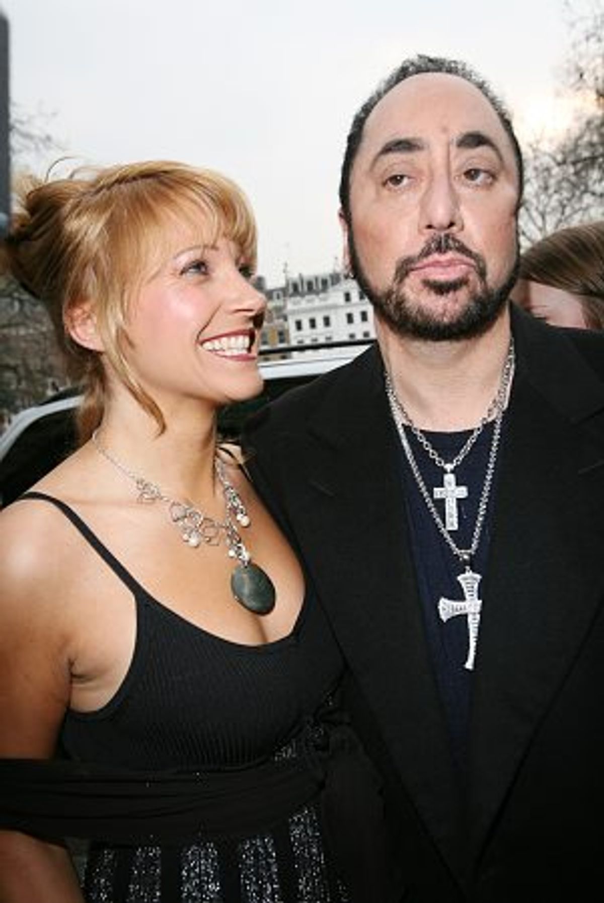 David Gest and girlfriend at 