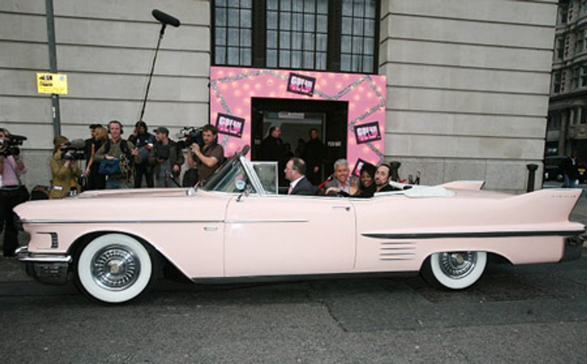 David Ian, Sinitta and David Gest at 