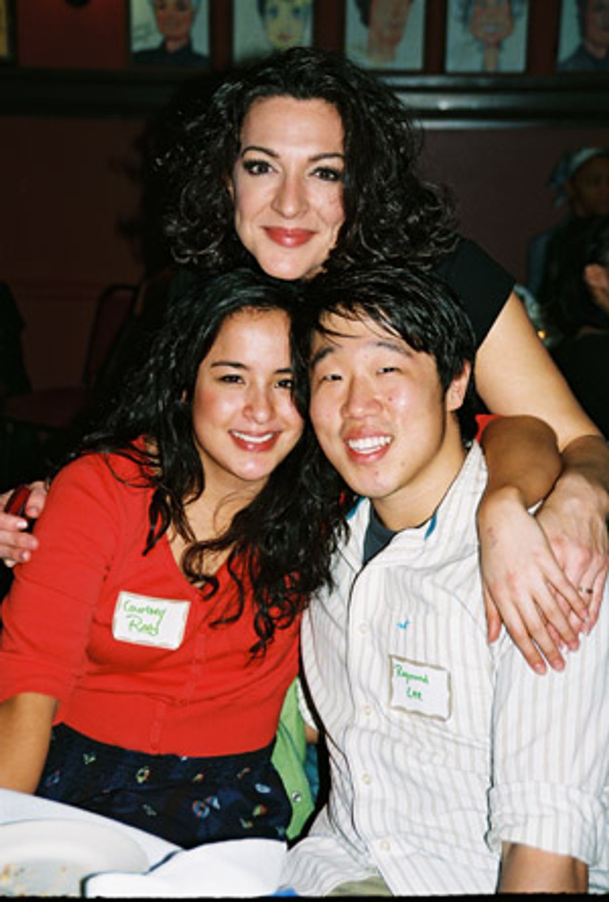 Jen Burleigh-Bentz (Mamma Mia!), Courtney Reed and Raymond J. Lee (Mamma Mia!) at 