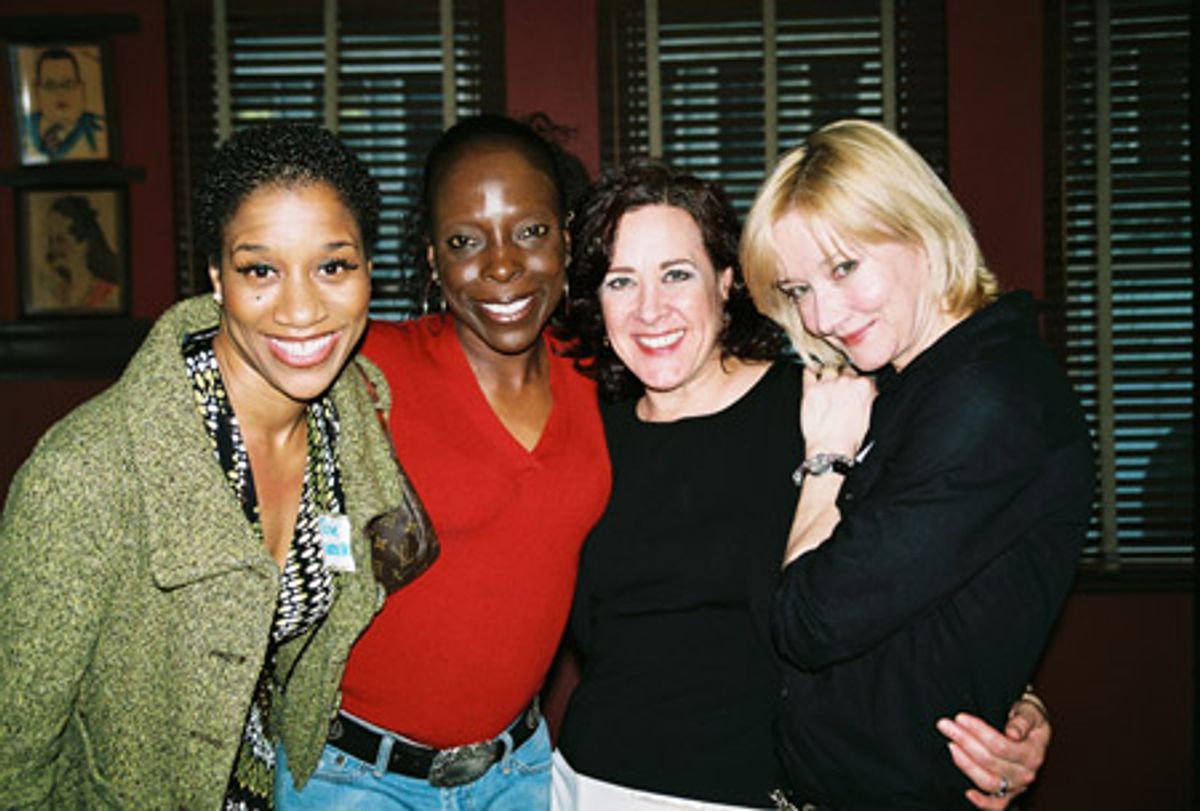 Judine Somerville (Hairspray), Michelle Marie Robinson (Chicago), Karen Ziemba (Curtains) and Caitlin Carter at 