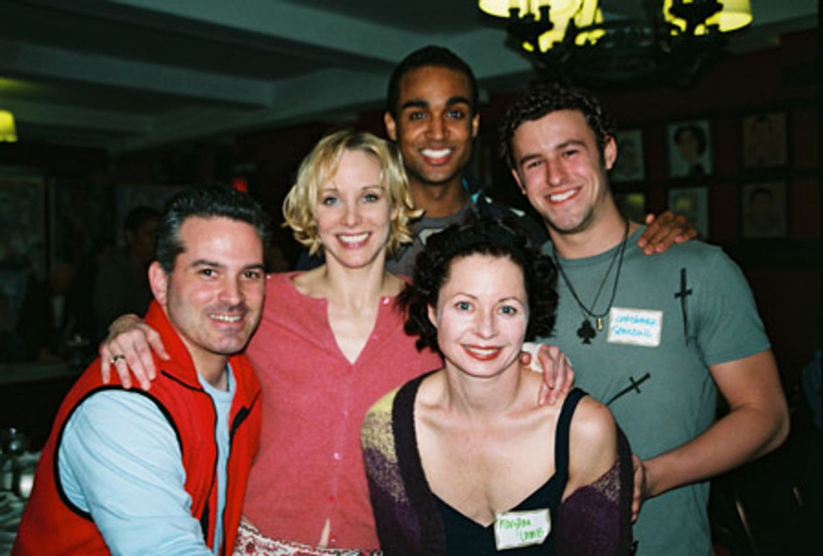 Jerome Vivona (Curtains), Charlotte D'Amboise, Mary Ann Lamb, Joe Arron Reid (Curtains), and Christopher Spaulding (Curtains) at 