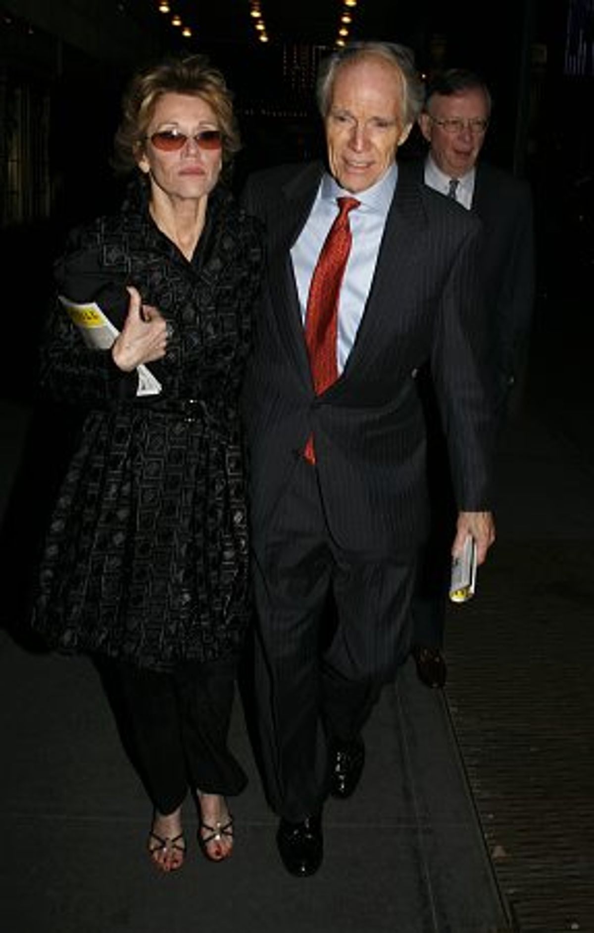 Jane Fonda and guest at 