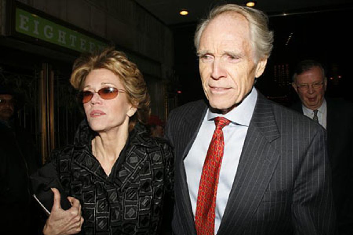 Jane Fonda and guest at 