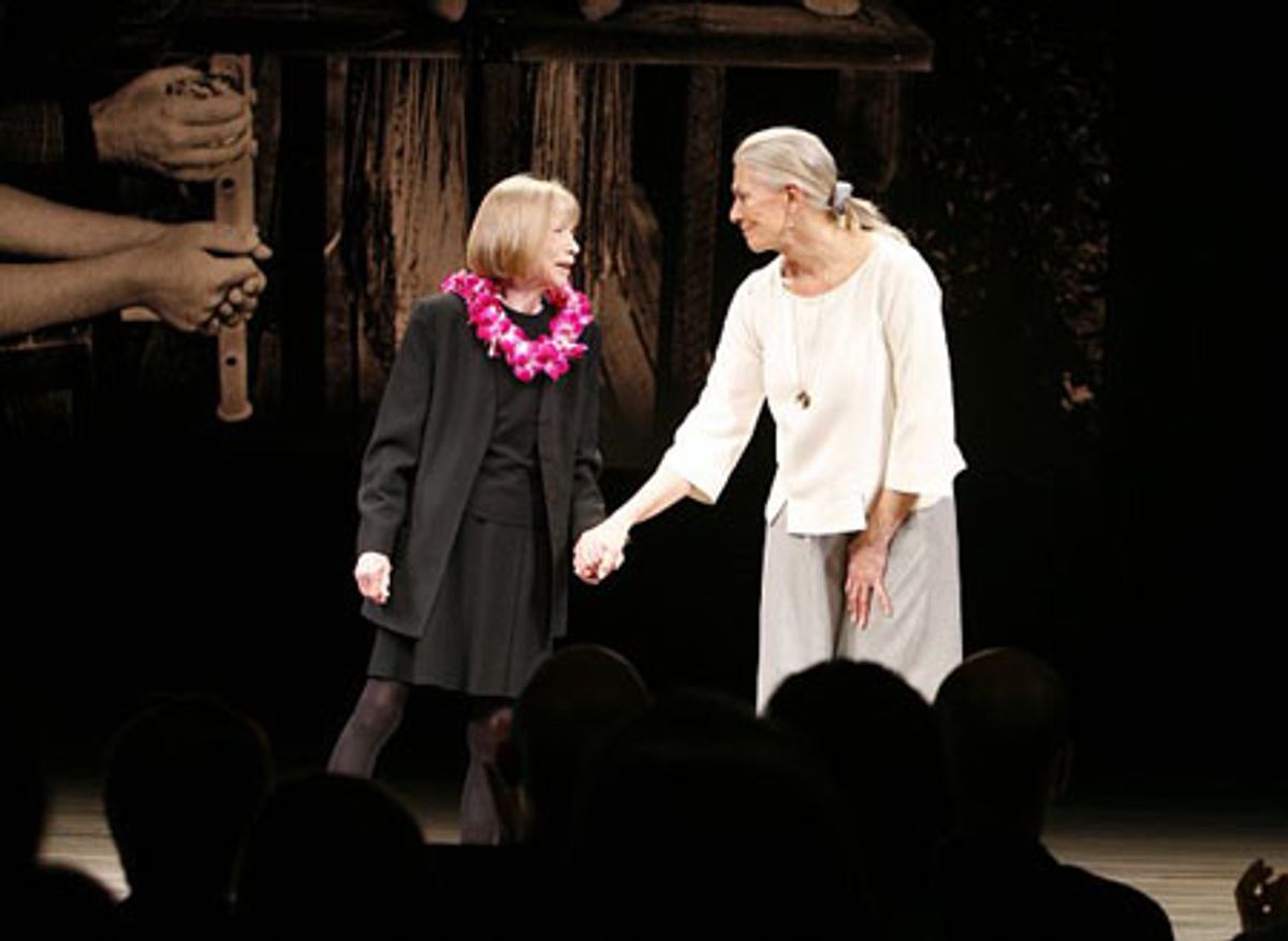 Vanessa Redgrave and Joan Didion at 