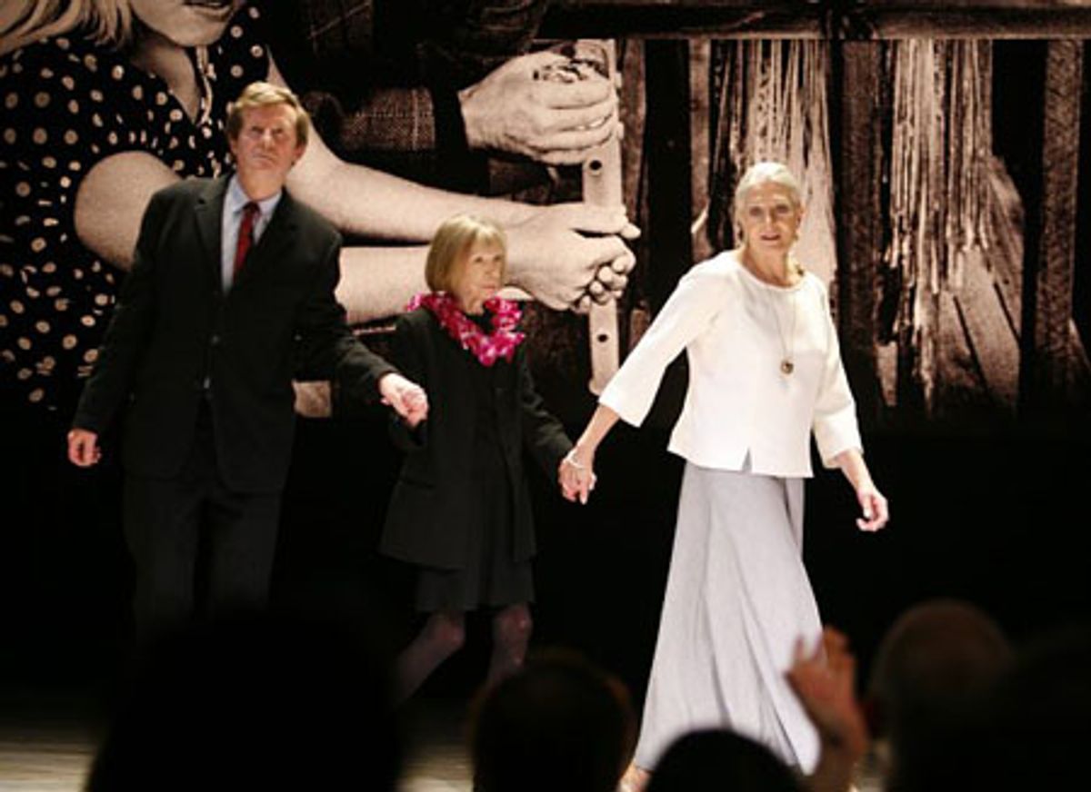 David Hare, Joan Didion and Vanessa Redgrave at 