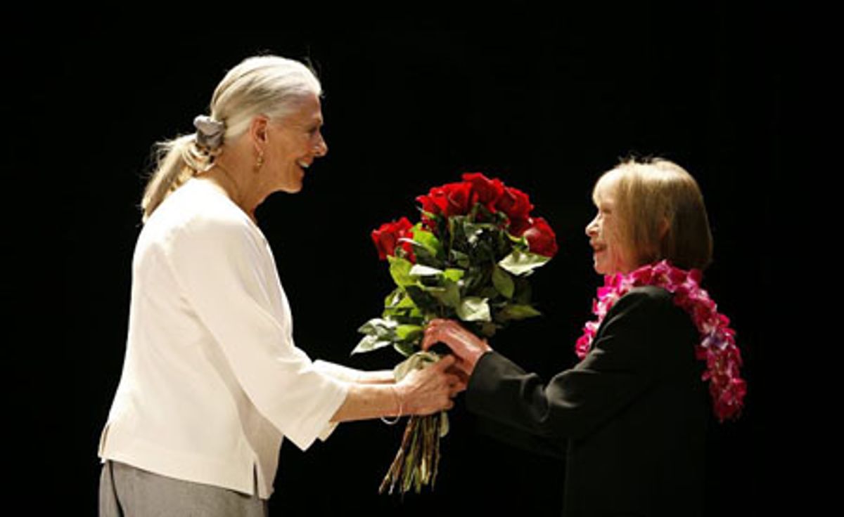 Vanessa Redgrave and Joan Didion at 
