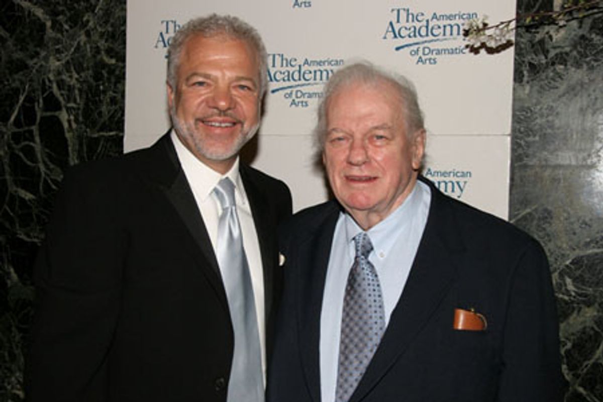 Gala Chairman Sam Gores with Legends of The Academy Honoree Charles Durning at 
