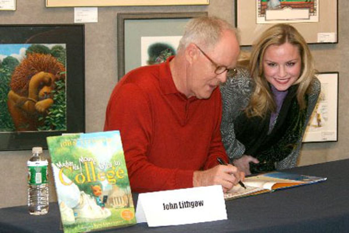 John Lithgow autographs copies of his new book at 