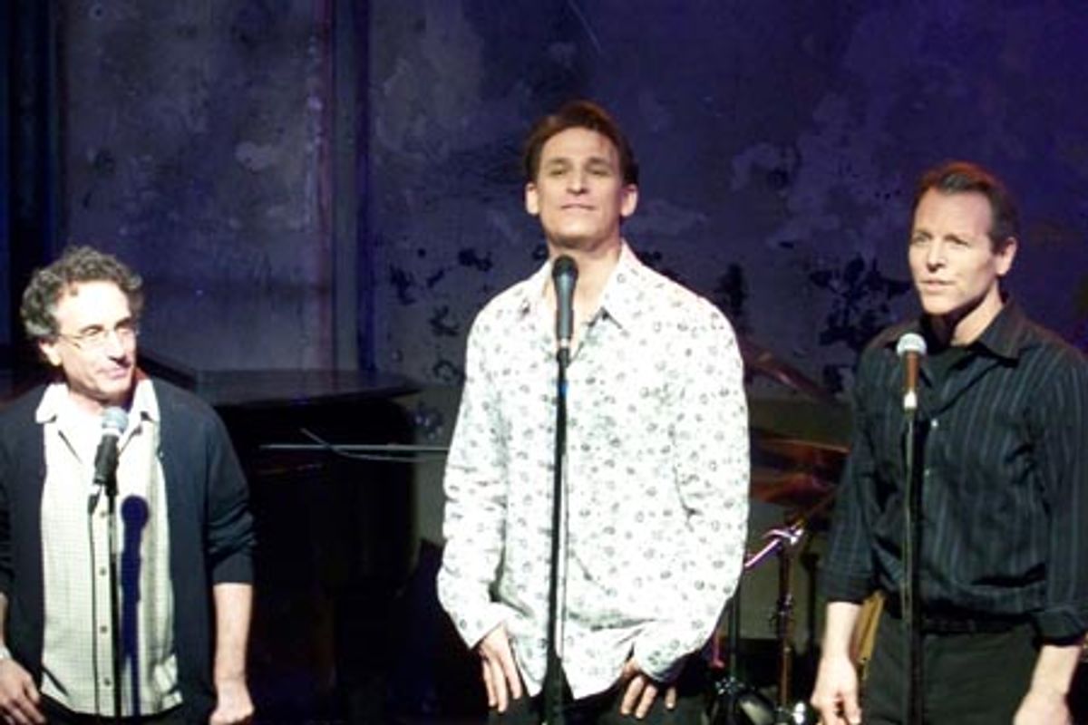 'Eddie Walker,' sung by (left to right) Chip Zien, Bob Stillman and Stephen Bogardus at 