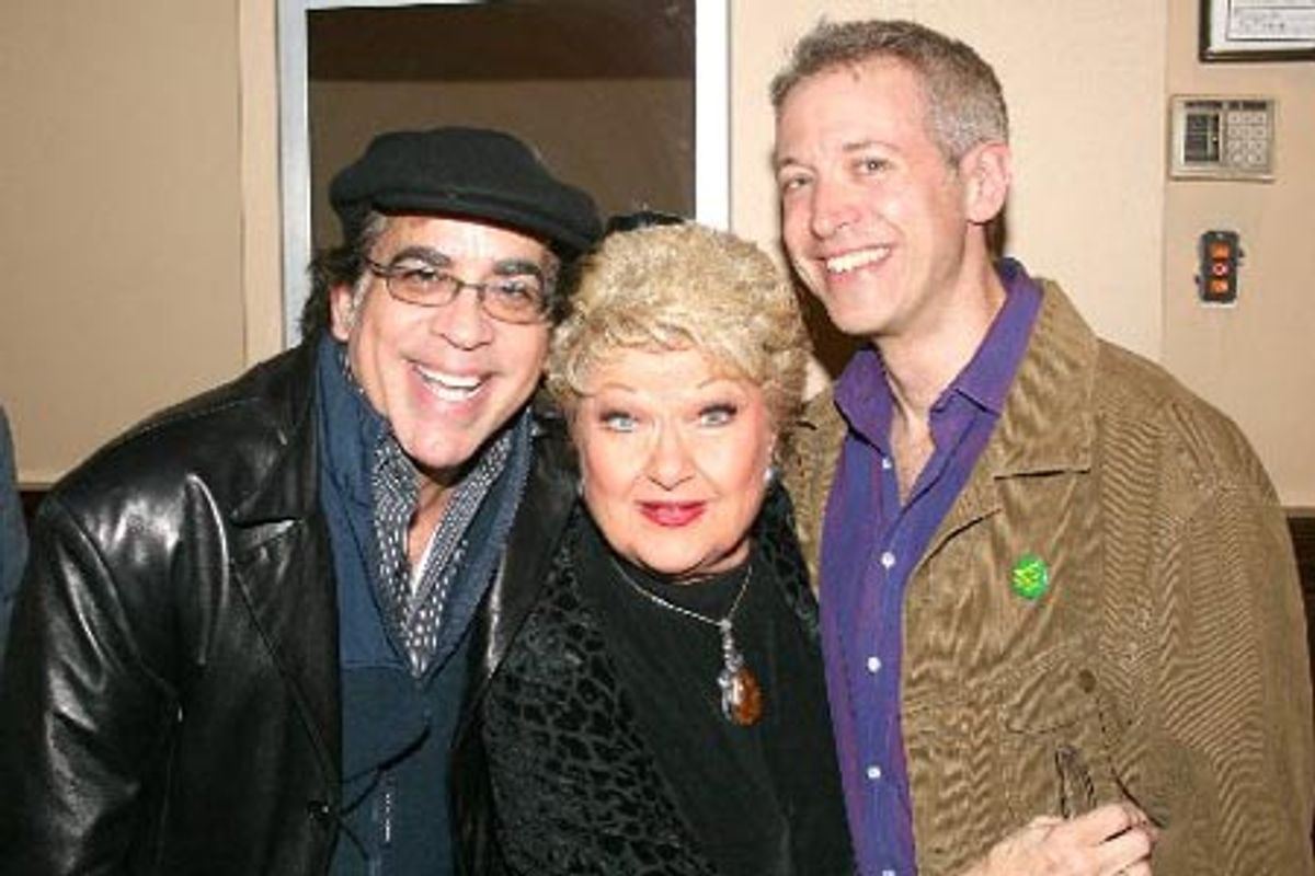 Richard Jay-Alexander, Marilyn Maye and composer Scott Frankel at 