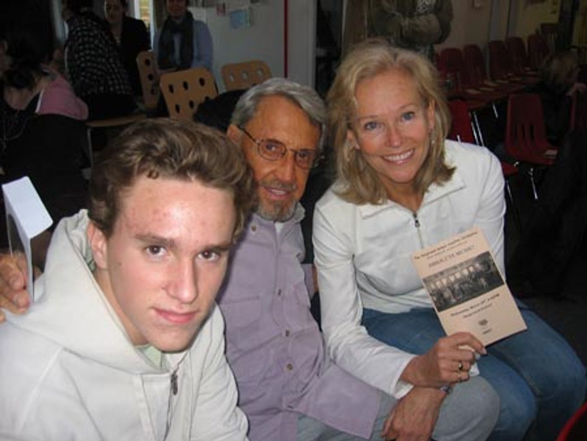Christian Scheider and Roy Scheider with wife Brenda Seimer at 
