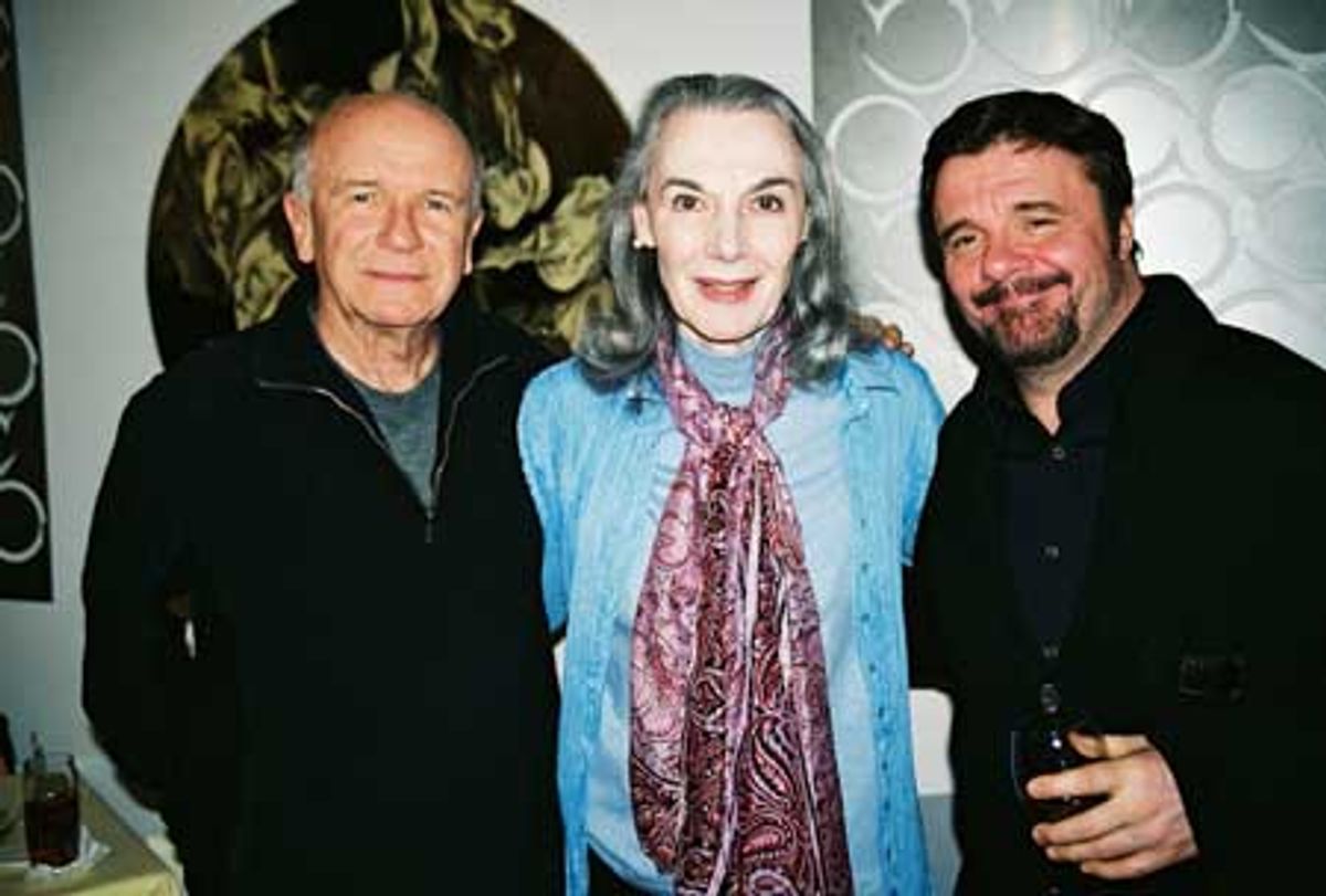 Terrence McNally, Marian Seldes, Nathan Lane at 