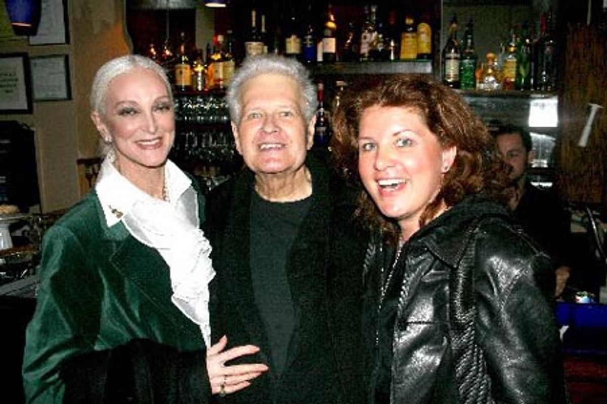 Model Carman, Donald Smith of The Mabel Mercer Foundation and Klea Blackhurst at 