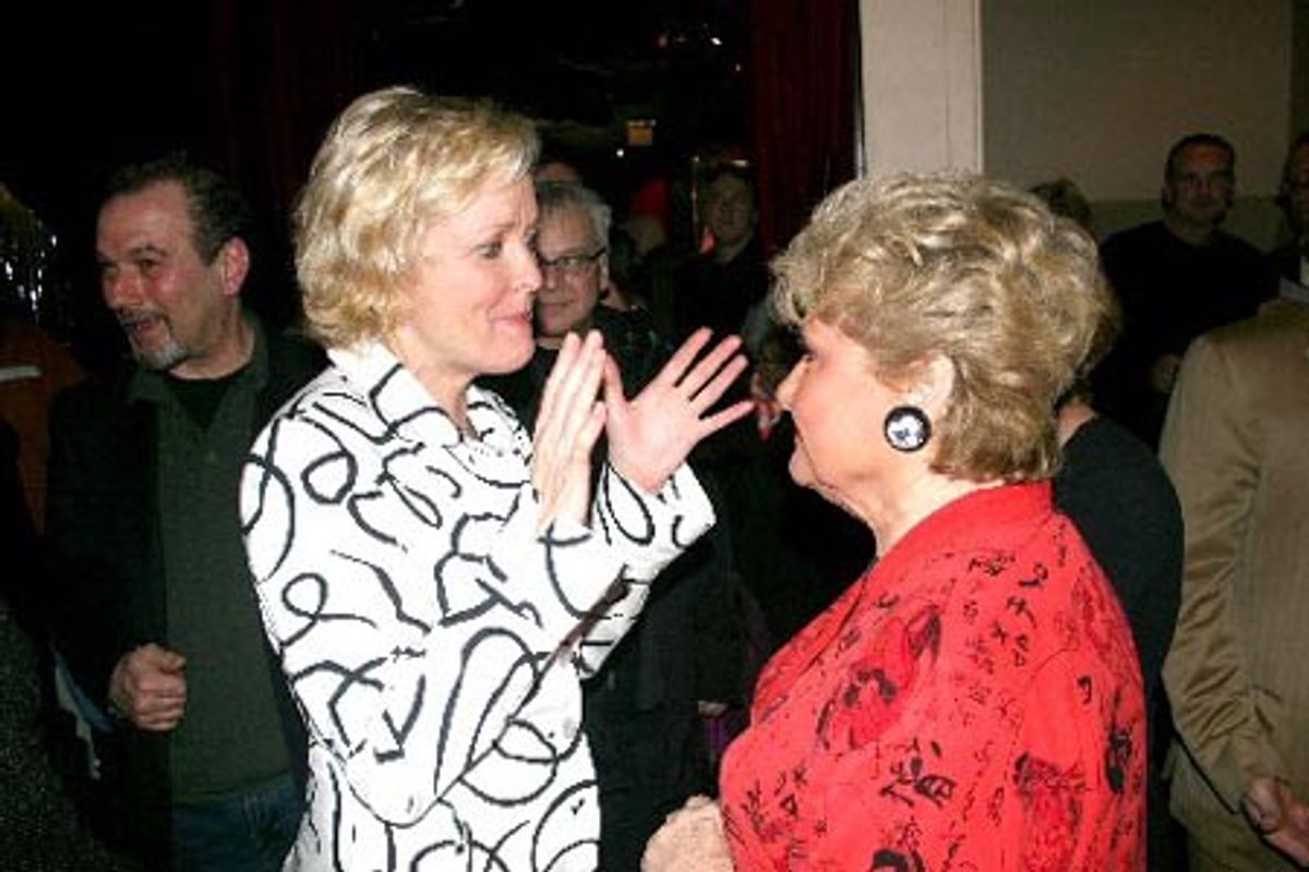 Christine Ebersole and Marilyn Maye
 at 