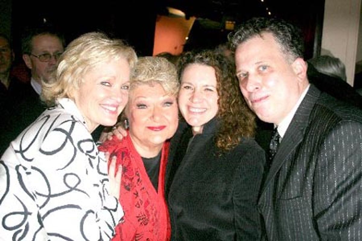 Christine Ebersole, Marilyn Maye, Susie Essman ('Curb Your Enthusiasm') and Billy Stritch at 