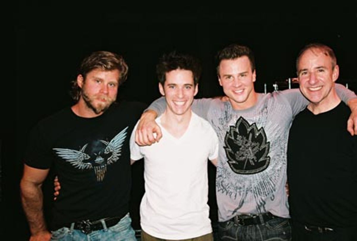 Craig Ramsay, Jimmi Kilduff, James Royce Edwards and Phil Hall (Author, Composer/ Lyricist, Musical Director) at 