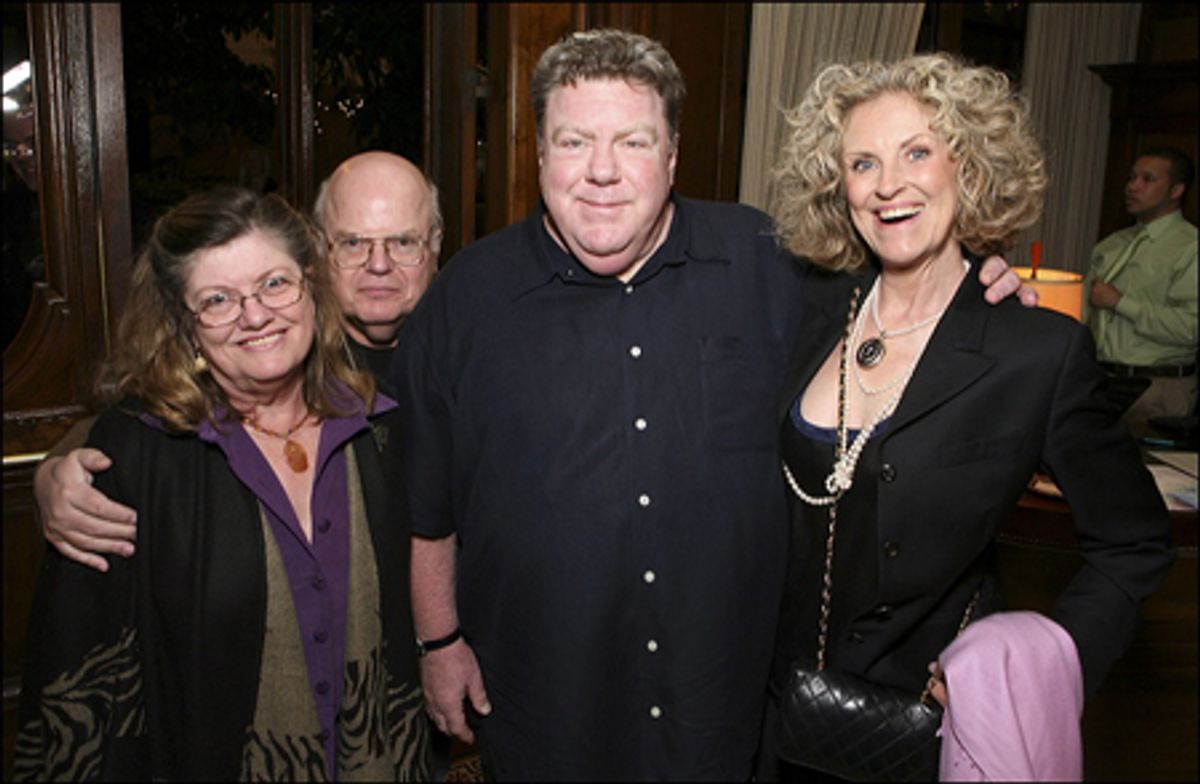 Paul Willson with wife and Castmember George Wendt and wife Bernadette Birkett
 at 