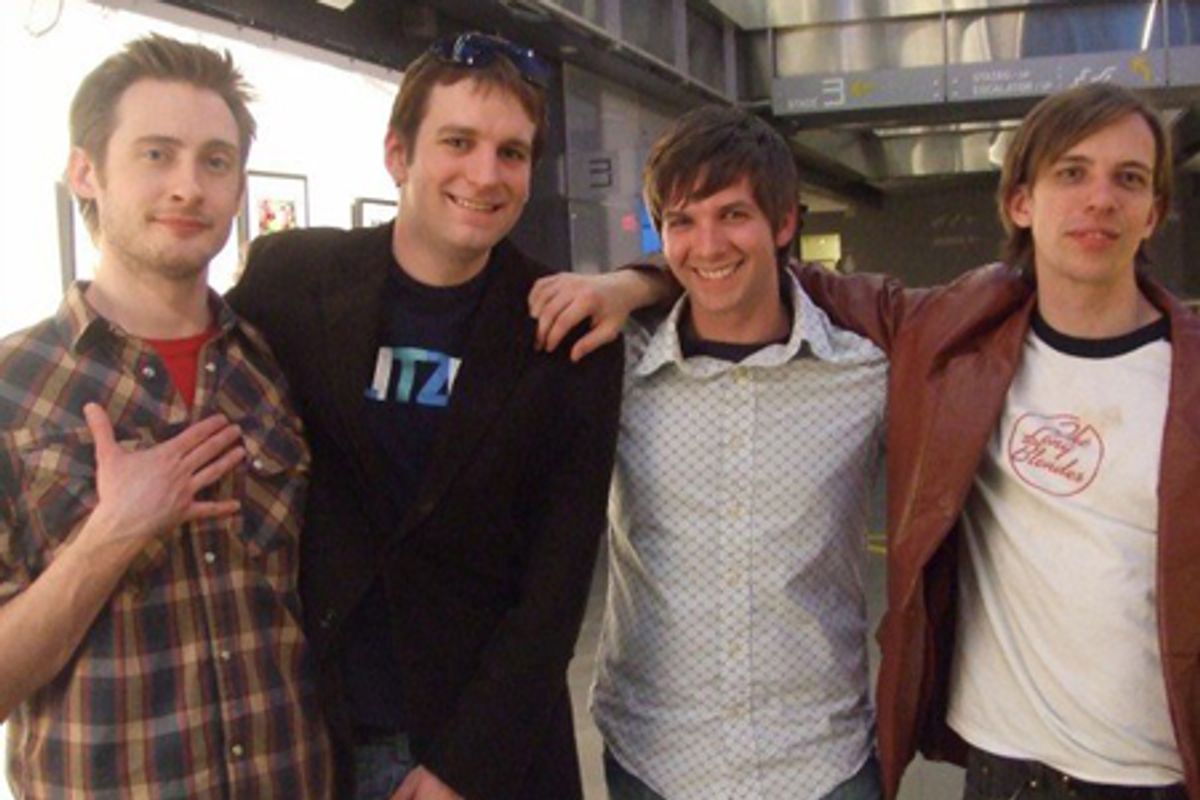 Brandon Bales, Ryan J. Davis, Justin Lamb and Joe Drymala (cast members and producers) at 