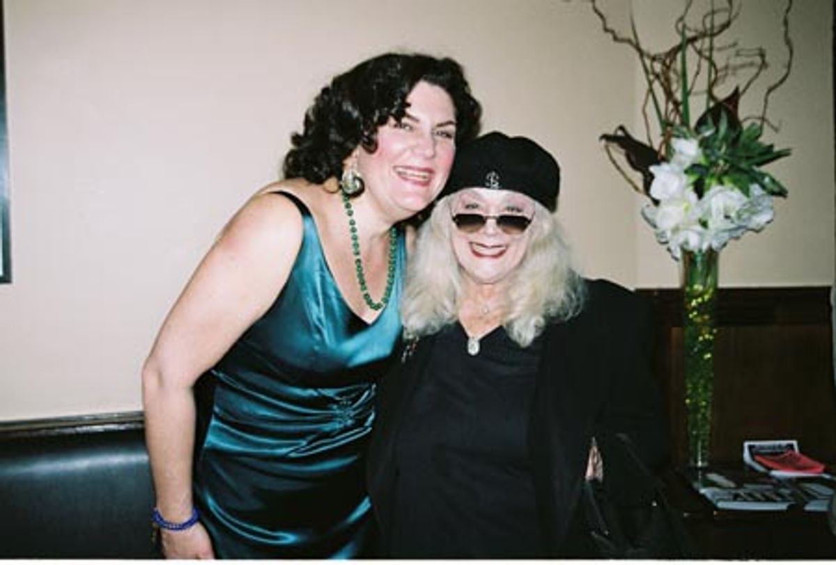 Kristine Zbornik and Sylvia Miles at 
