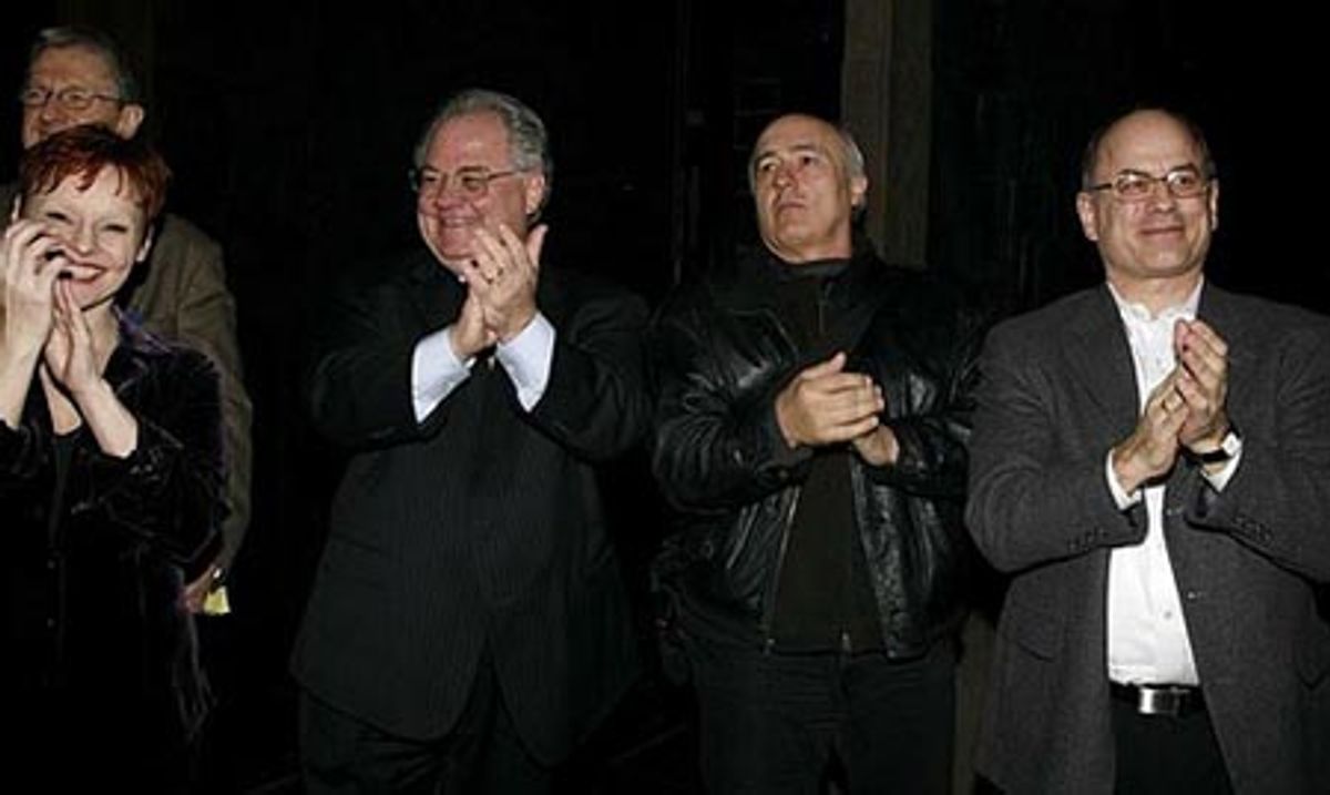 Linda Balgord, John P. Connolly (Actors' Equity Executive Director), Jean Paul Richard and Mark Zimmerman (AEA President) at 