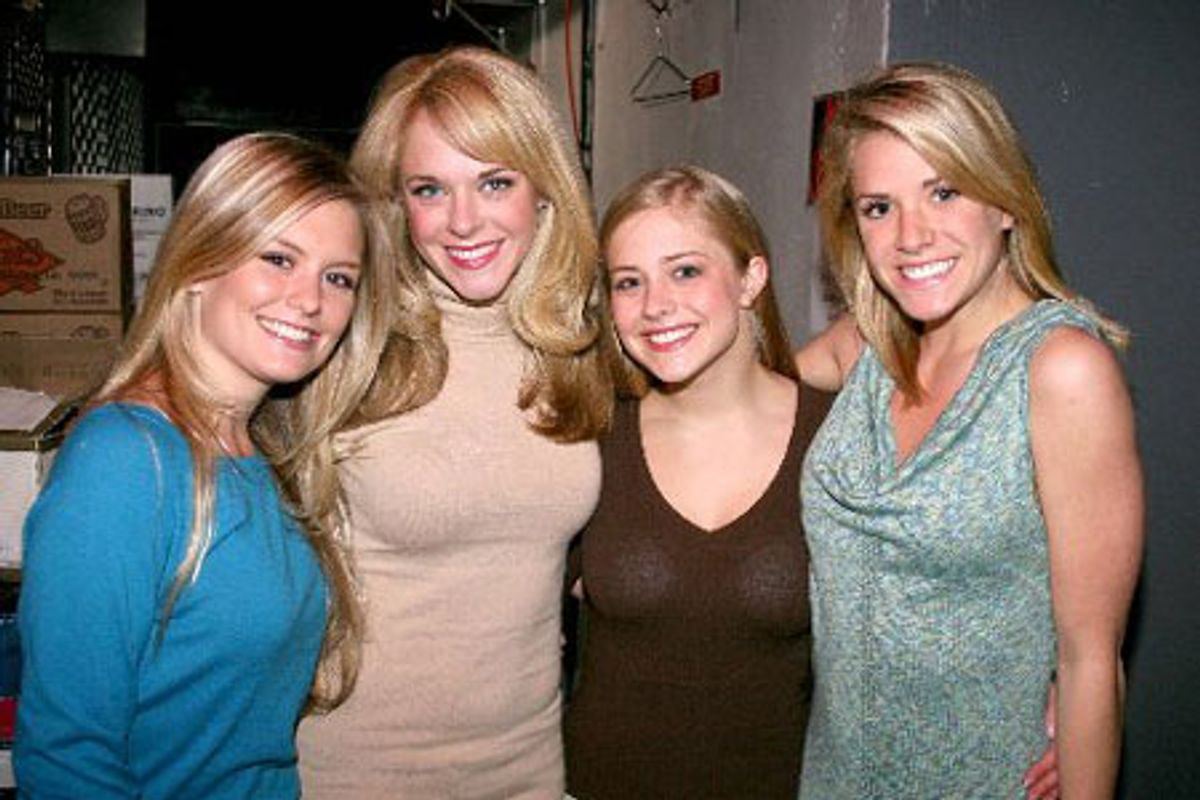 Kathleen Monteleone, Ashley Spencer, Ashley Anderson and Allie Schulz at 