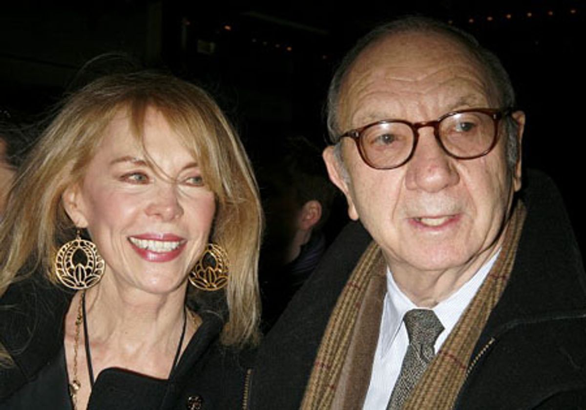 Neil Simon with wife Elaine Joyce Simon at 
