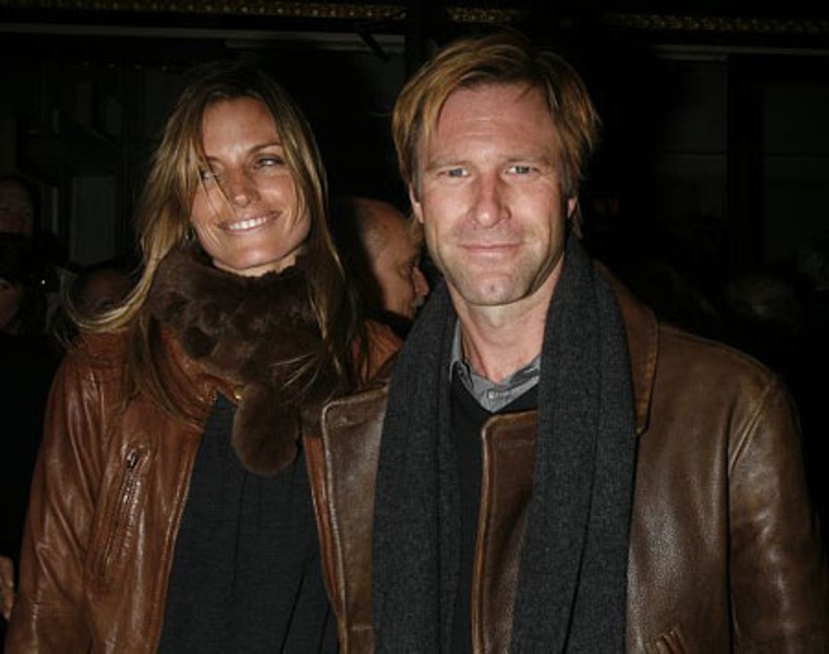 Aaron Eckhart with Ashley Wick at 