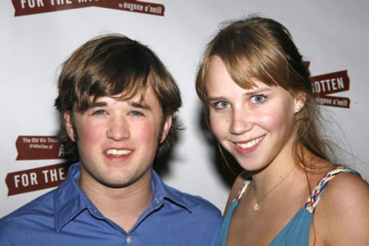 Haley Joel Osment and Julia Bray at 