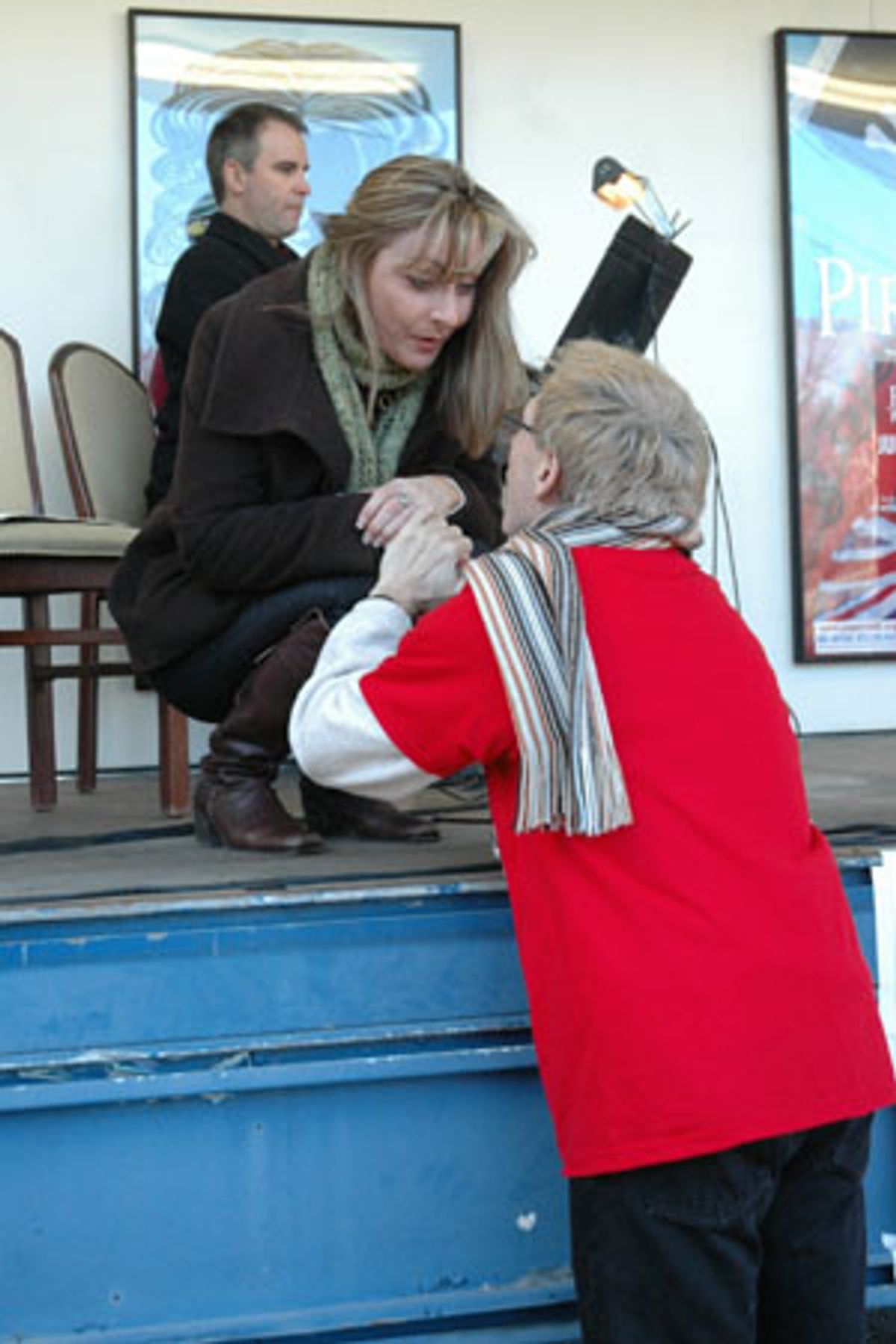 Judy McLane and Patrick Parker at 