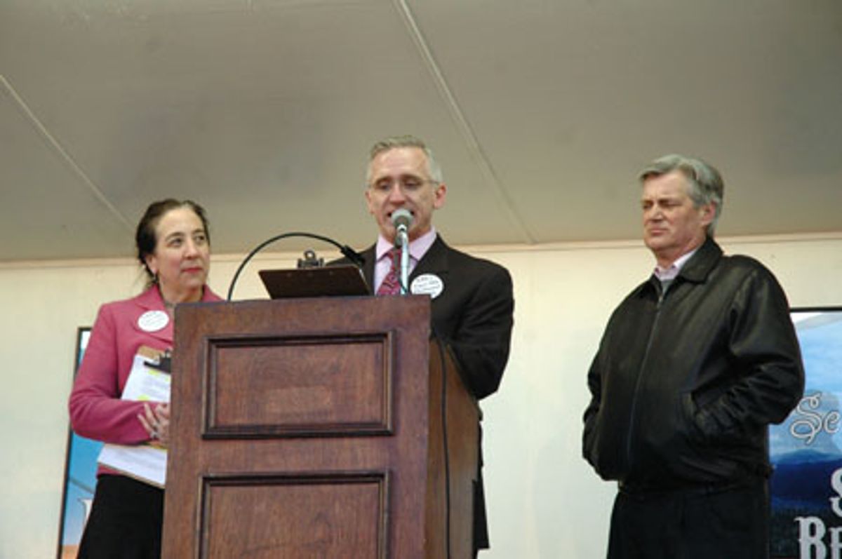 Diane Claussen, Mark S. Hoebee and Ken Thorne at 