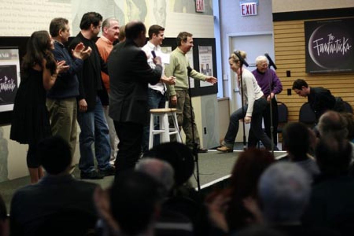 Julie Craig, Martin Vidnovic, Burke Moses, John Deyle, Steven Sorrentino, Nick Spangler, Robert R. Oliver, Sara Jean Ford and Tom Jones at 