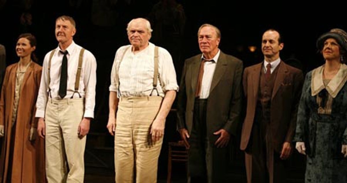 Brian Dennehy and Christopher Plummer with cast members Maggie Lacey, Byron Jennings, Denis O'Hare and Beth Fowler at 