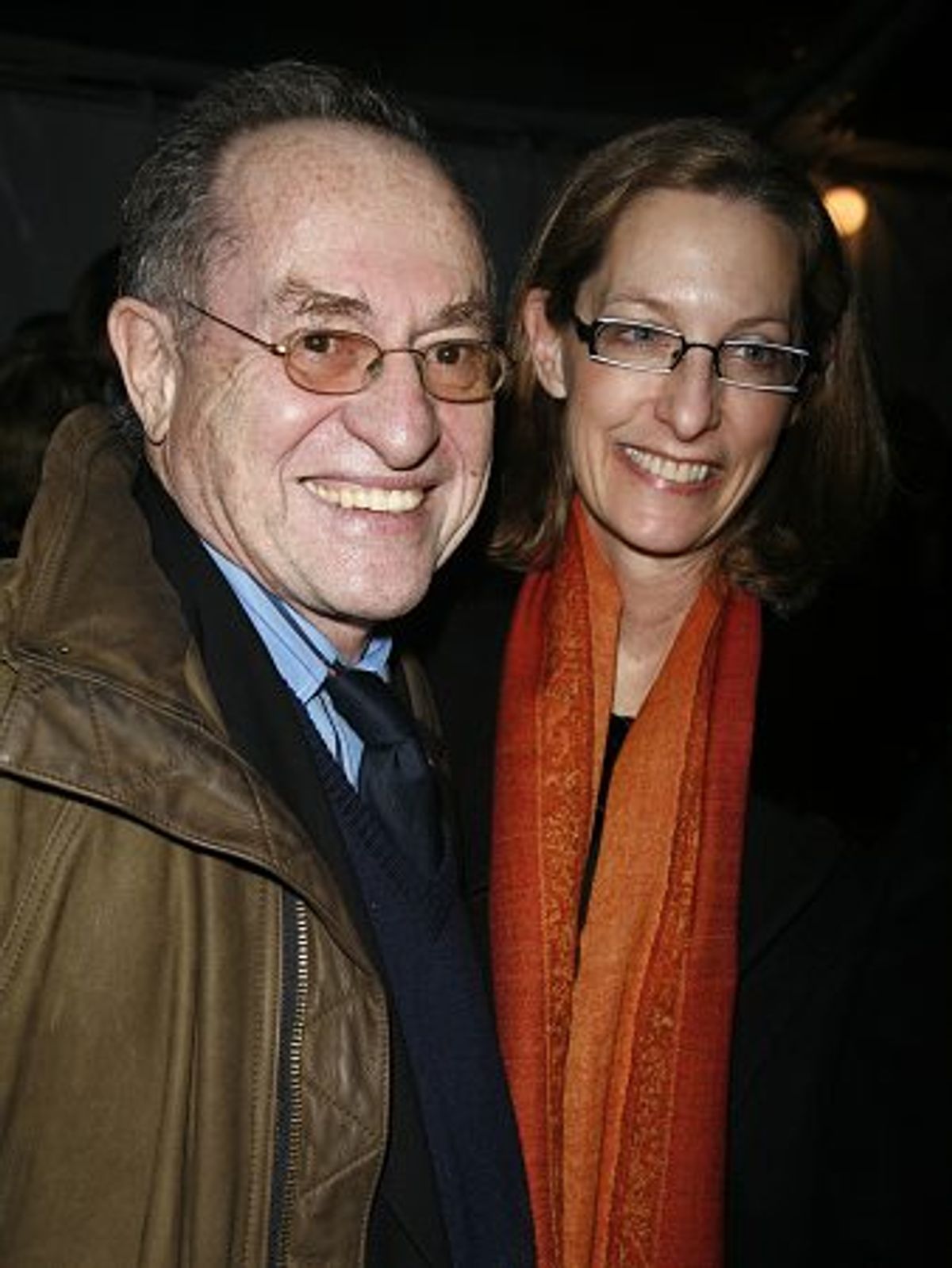 Alan Dershowitz and wife at 