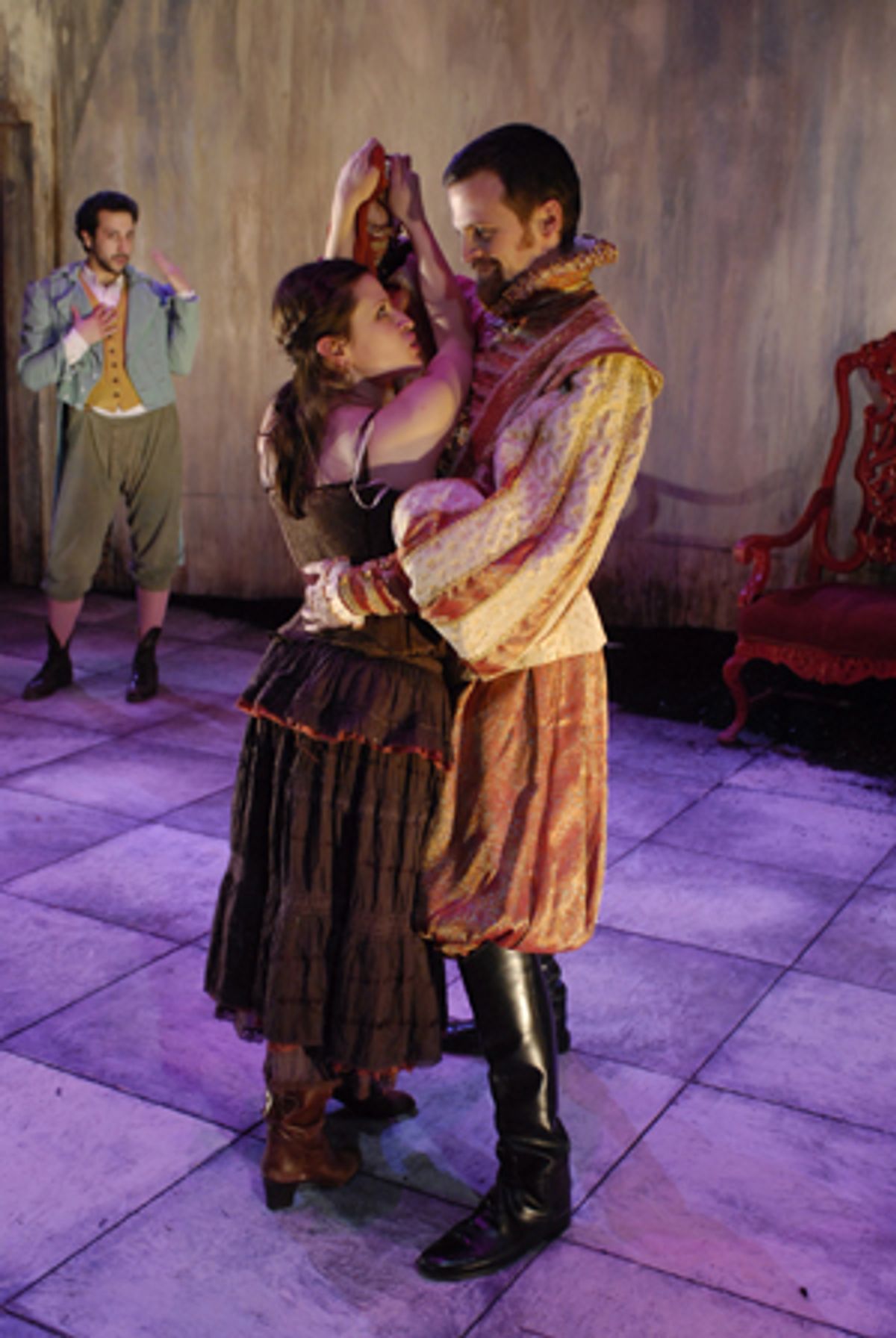 Kristina Klemetti as Rosaura and Robert Kauzlaric as Astolfo (in backround Desmin Borges as Clarin) at 