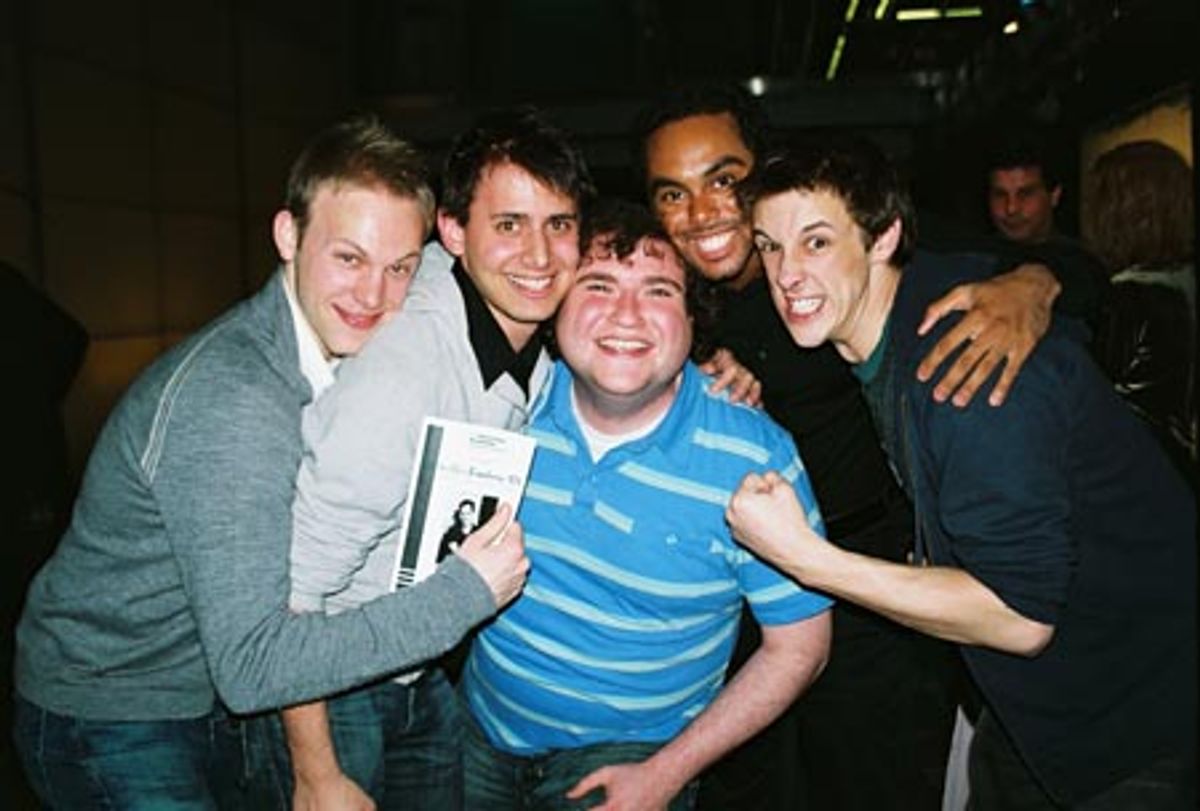 Justin Paul, Benj Pasek, Todd Buonopane, Jesse Nager and Jason Michael Snow at 