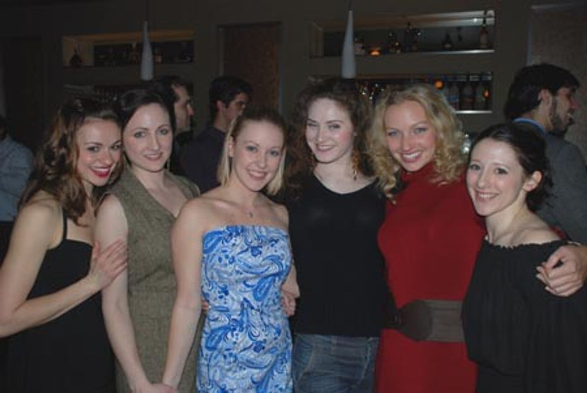  Denise Payne (Liza), Margot De LaBarre (Martha), Sarah Marie Jenkins (Alice), Kate Marilley (Ruth), Christina Rae Hendricks (Dorcas) and Stephanie Fittro (Sarah)  at 