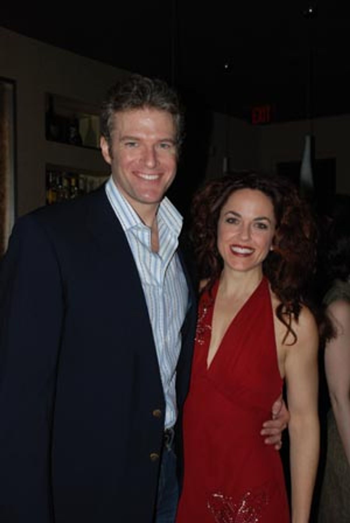 Edward Watts (Adam) and Michelle Dawson (Milly)  at 