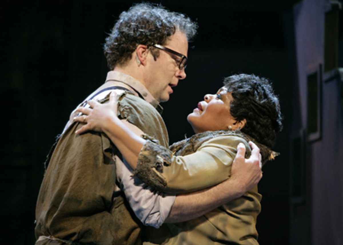 Shuler Hensley as George Antrobus and Yvette Freeman as Maggie Antrobus at 