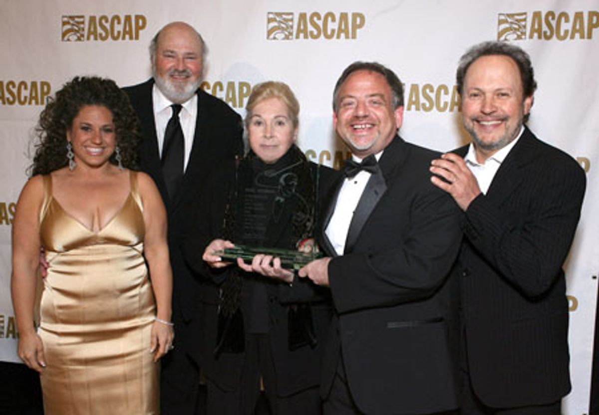 Marissa Jaret Winokur, Rob Reiner, ASCAP President and Chairman Marilyn Bergman, Marc Shaiman and Billy Crystal at 