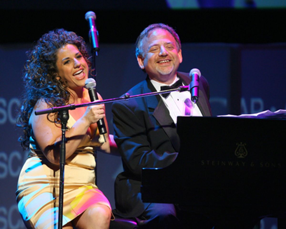 Marissa Jaret Winokur and Marc Shaiman at 