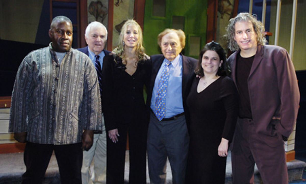 Tazewell Thompson, Westport Country Playhouse artistic director; John Kander, â€"All About Usâ€ composer; Jacki Barlia Florin, â€"All About Usâ€ commercial producer; Joseph Stein, â€"All About Usâ€ author; Jodi Schoenbrun Carter, Westport Country Playh at 