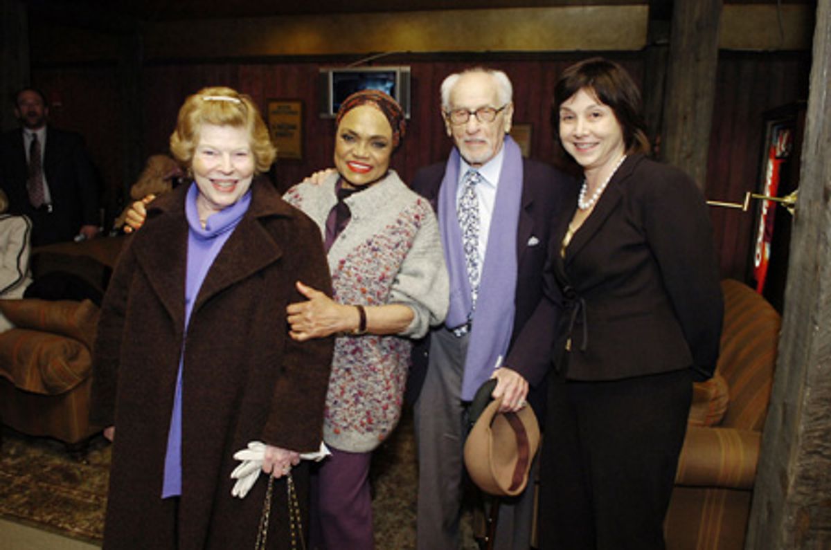 Anne Jackson, Eartha Kitt, Eli Wallach and Elisabeth Morton, president, Westport Country Playhouse board of trustees at 