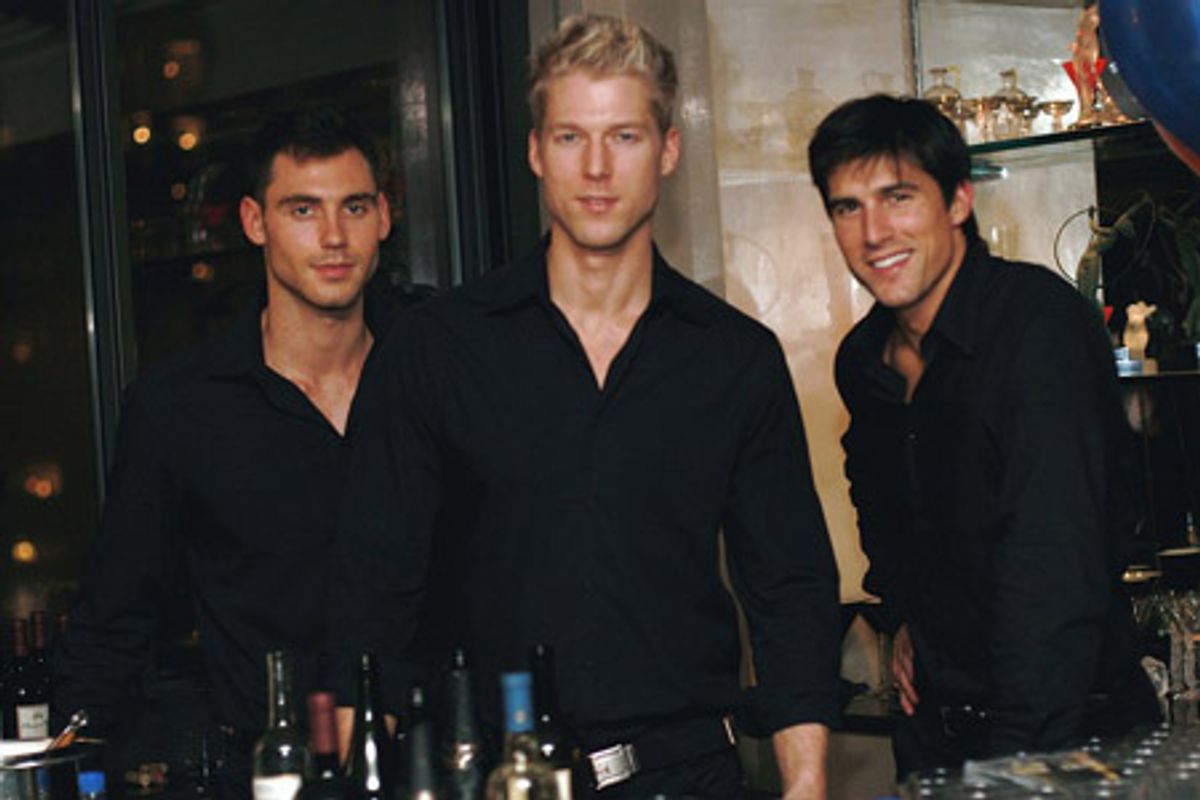 Todd Michaels, Alex Malyshed and Russ Theriot at GAYFEST NYC Launch Party