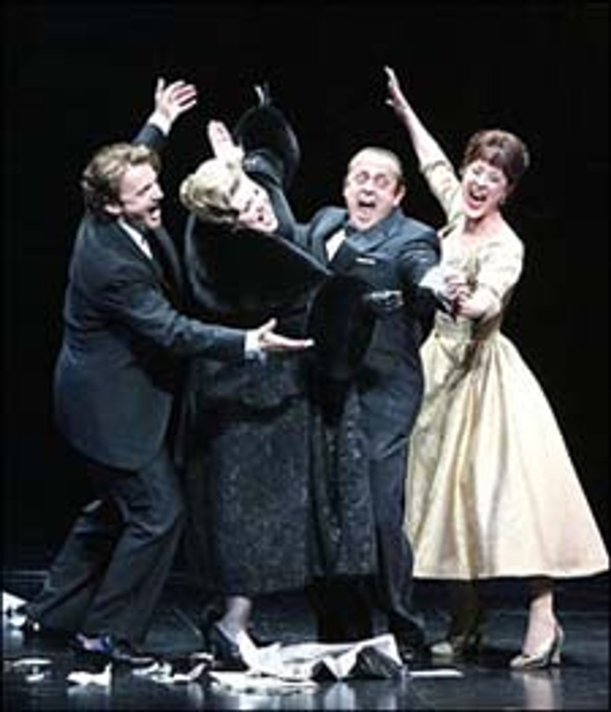 Jason Danieley, Debra Monk, Michael McCormick and Karen Ziemba at 