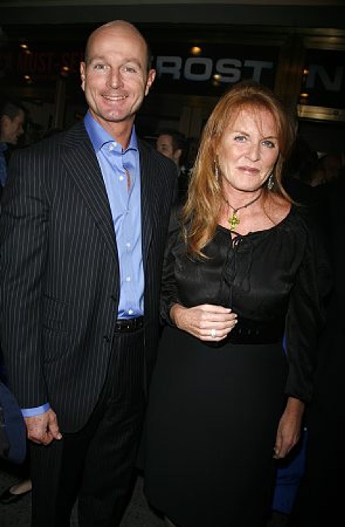 Sarah Ferguson and guest at 