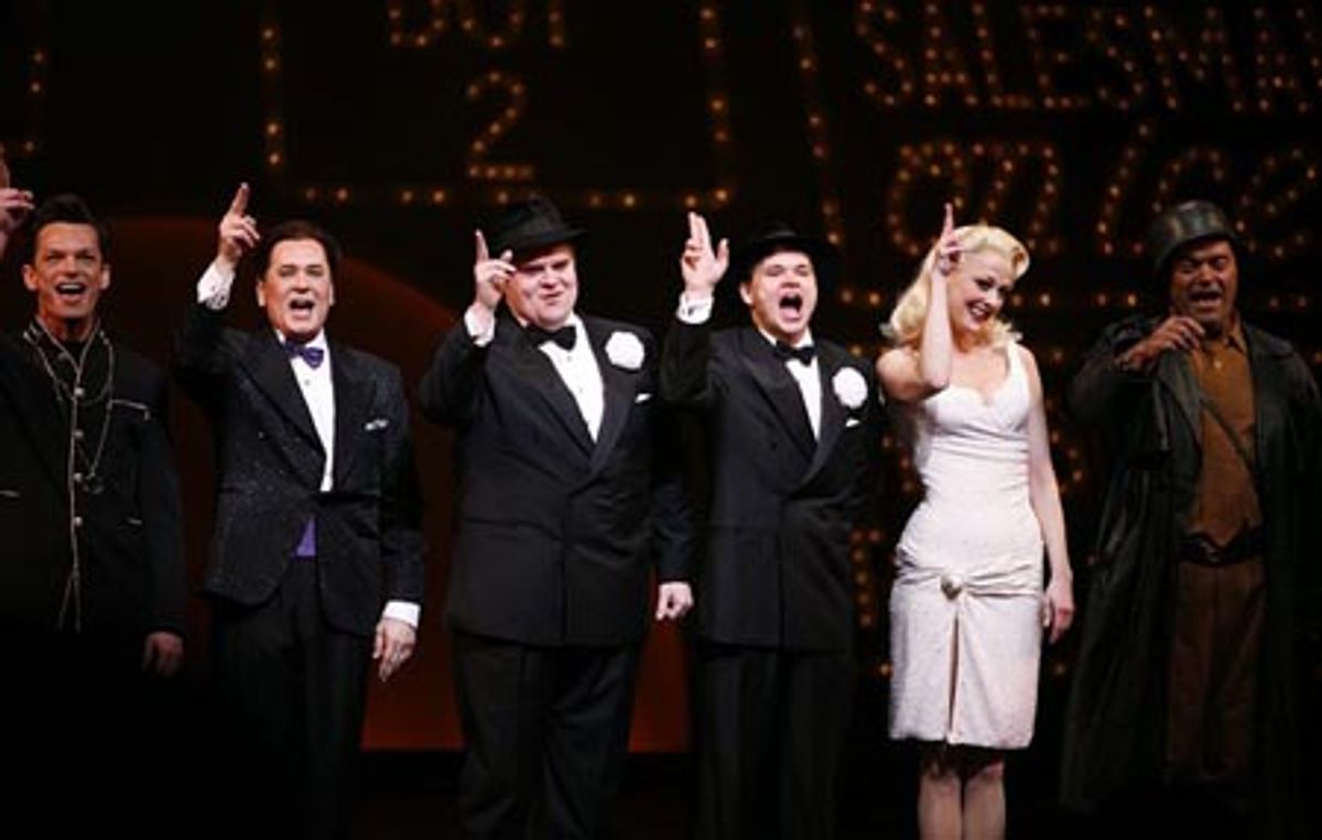 Brad Musgrove, Lee Roy Reams, John Treacy Egan, Hunter Foster, Angie Schworer and Bill Nolte at 